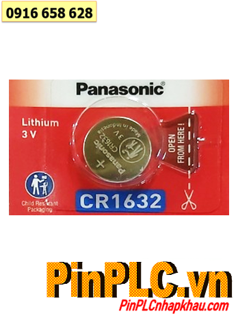 Pin Panasonic CR1632; Pin 3v lithium Panasonic CR1632 _Made in Indonesia